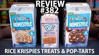 Rice Krispies Treats Homestyle Orig & Choc vs. Pop-Tarts Pretzel Salted Caramel CTC Review #382