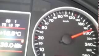 Audi A4 2.0TS 2008 B7 Quattro 220hp acceleration 0-200 kmh