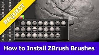 How to install ZBrush Brushes