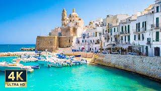 Monopoli Italy  4K Beautiful Towns of Puglia Walking Tour 2024