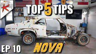 These 5 Car Restoration Tips Saved me THOUSANDS $$$$  EP10 RUSTORATIONS 1972 Chevy Nova