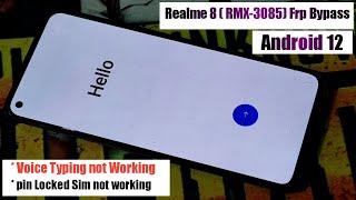 Realme 8  RMX-3085  Frp Bypass Android 12  Realme 8  RMX-3085  Forget Gmail Account