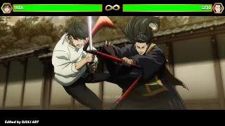 Yuta Okkotsu vs Geto Suguru WITH HEALTHBARS  Jujutsu Kaisen 0