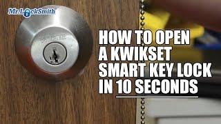 How to Open a Kwikset Smart Key Lock in 10 seconds  Mr. Locksmith™