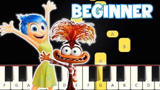 Inside Out - Theme Song  Beginner Piano Tutorial  Easy Piano