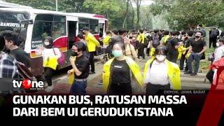 Unjuk Rasa Mahasiswa 21 April Massa BEM UI Berangkat Menuju Istana Negara  Kabar Siang tvOne