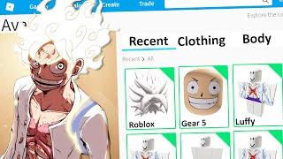 MAKING LUFFY GEAR 5 a ROBLOX ACCOUNT