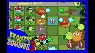 over 250 subs pvz 3 modern day - day 14 Petrifying costume and ZOMBOTANYS