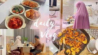 #weekendvlog RUTINITAS IRT DARI JAM 4 PAGI MASAK MENU HARIANUDANG BAKAR PRAKTISWEEEKEND PRODUKTIF