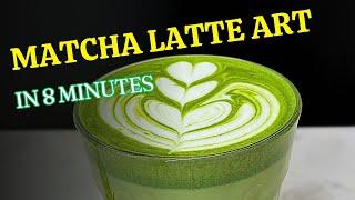 POV Make Satisfying Latte Art on your matcha latte