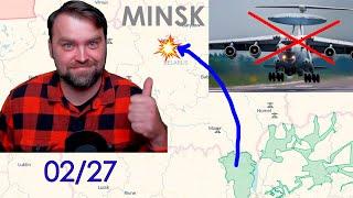 Update from Ukraine  Ruzzia lost the most important airplane in Belarus
