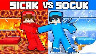 Tofi vs Moni SICAK vs SOĞUK Minecraft Evi Yapı Kapışması