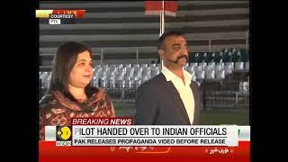 Breaking News IAF pilot Abhinandan handed over to Indian High Commission officials