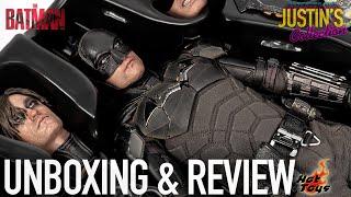 Hot Toys The Batman Bat-Signal & Batcycle Unboxing & Review