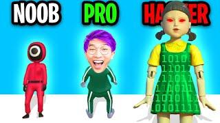 NOOB vs PRO vs HACKER In SQUID GAME CHALLENGE? ALL LEVELS