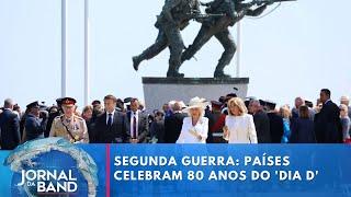 Países vencedores da II Guerra Mundial celebram 80 anos do Dia D  Jornal da Band