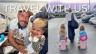 EARLY MORNING FLIGHT WITH KIDS  Luyendyk Family Travel Vlog