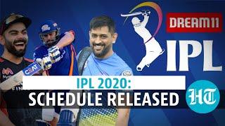 IPL 2020 schedule released Dhoni-led CSK vs Rohit-led MI in opening match