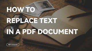 How to Replace Text in a PDF Document  WorkinTool PDF Converter