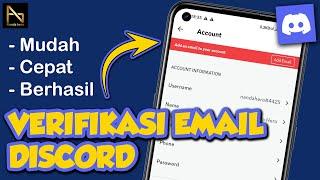 CARA VERIFIKASI EMAIL DI AKUN DISCORD Cara Menambahkan Email Discord