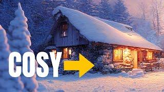 Join me in the Cozy Cabin Crackling Fireplace Sounds Relaxing Music Cozy ambience