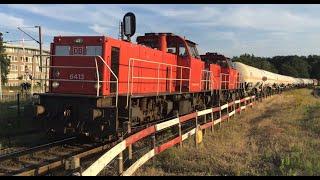 DB Cargo 6413 and 6412 with Mixed Freight Train at Venlo the Netherlands July 22-2024 Trainspot 