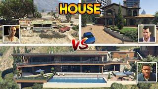 GTA 5  MAIN CHARACTER HOUSE FRANKLIN VS MICHAEL VS TREVOR