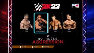 WWE 2K22  PS4 Ruthless Aggression Mode For PlayStation and Xbox One Consoles Concept