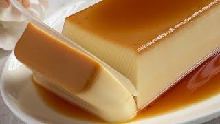 No Bake Caramel Custard Pudding  Agar-agar Recipes  焦糖布丁食谱（不用烤）