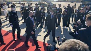 German Chancellor Olaf Scholz arrives in China  AFP