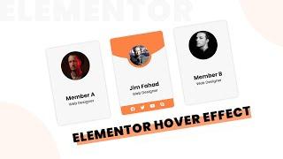 Elementor Animated Profile Card Effect  WordPress Elementor Pro Tutorial  Elementor Tips & Tricks