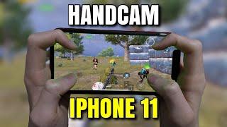 iPhone 11  4 Finger + GYRO HANDCAM GAMEPLAY  MK14 is OWERPOWERED  PUBG Mobile