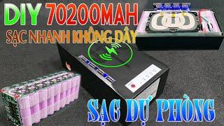 Chế Sạc Dự Phòng 70200mAh Sạc Nhanh Không Dây - 6 Cổng sạc QC 3.0