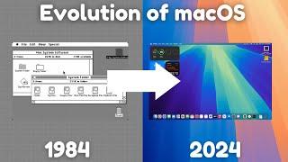 Evolution of macOS 1984 - 2024