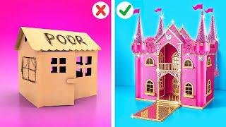 RICH VS POOR MAKEOVER  Rich vs Poor vs Giga Rich Challenge  Dream House By YayTime FUN