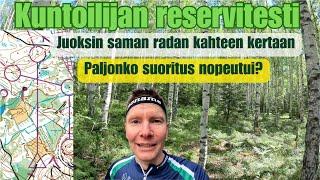 Kuntoilijan reservitesti  Paljonko suoritus nopeutui?