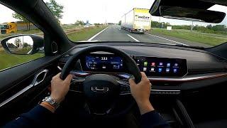 2023 Geely Coolray 1.5 TD 172 HP POV Test drive Personal experience CARiNIK Highway - urban