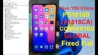 Vivo Y93 China V1818CA PD1818B CONVERTED GLOBAL ROM Fixed Full