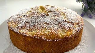 The easiest apple cake recipe   soft and delicious cake in 10 minutes
