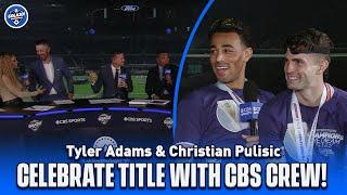 NATIONS LEAGUE CHAMPS Tyler Adams & Christian Pulisic celebrate with CBS crew  CBS Sports Golazo