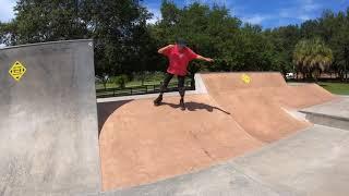 Basics of park and street skating 180 & 360 turns on a bank