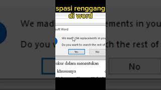 atasi spasi renggang di microsoft word #spasirenggang #shorts #printexcel #jagoexcel