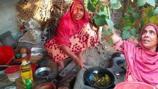 Flat beans recipe with mustered Oil  Healthy Sim Chorchori village Style  Food village Cooking