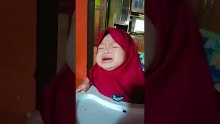 Percobaan Kedua pake Jilbab  Masih Nangis Juga 