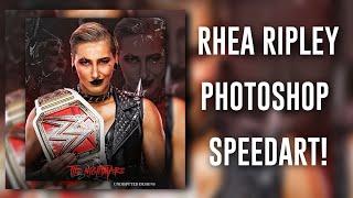 Rhea Ripley- Nightmare Photoshop Speedart