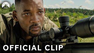 Gemini Man  Will Smith Snipes a Man on Moving Train  Paramount Movies