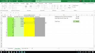 Production Planning and Optimization Video 2 Determining Lot Sizes using Silver-Meal Heuristic