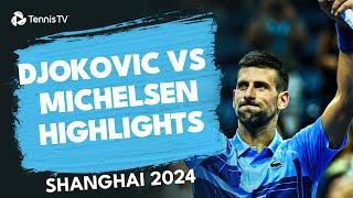 Novak Djokovic Plays His First Match In China Since 2019  Shanghai 2024 Highlights