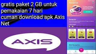 Tutorial cara mendapatkan Paket gratis 2 GB di aplikasi Axis Net