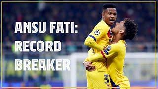  Ansu Fatis record breaking Champions League goal against Inter